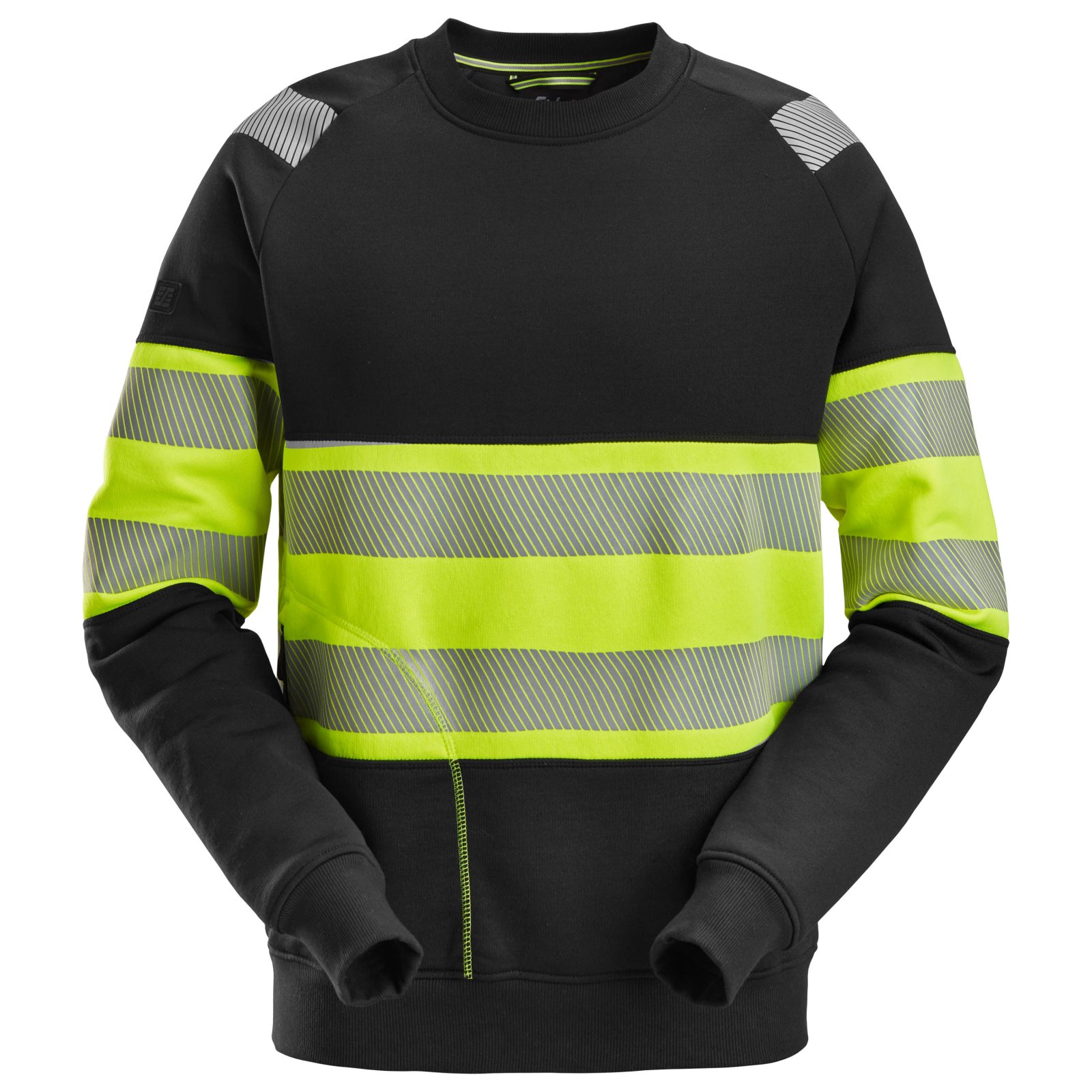 Reflexní mikina, třída 1 žlutočerná