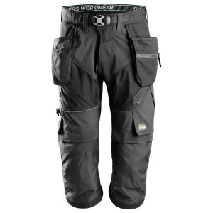 Pracovné kalhoty ¾ Pirate FlexiWork s PK černé